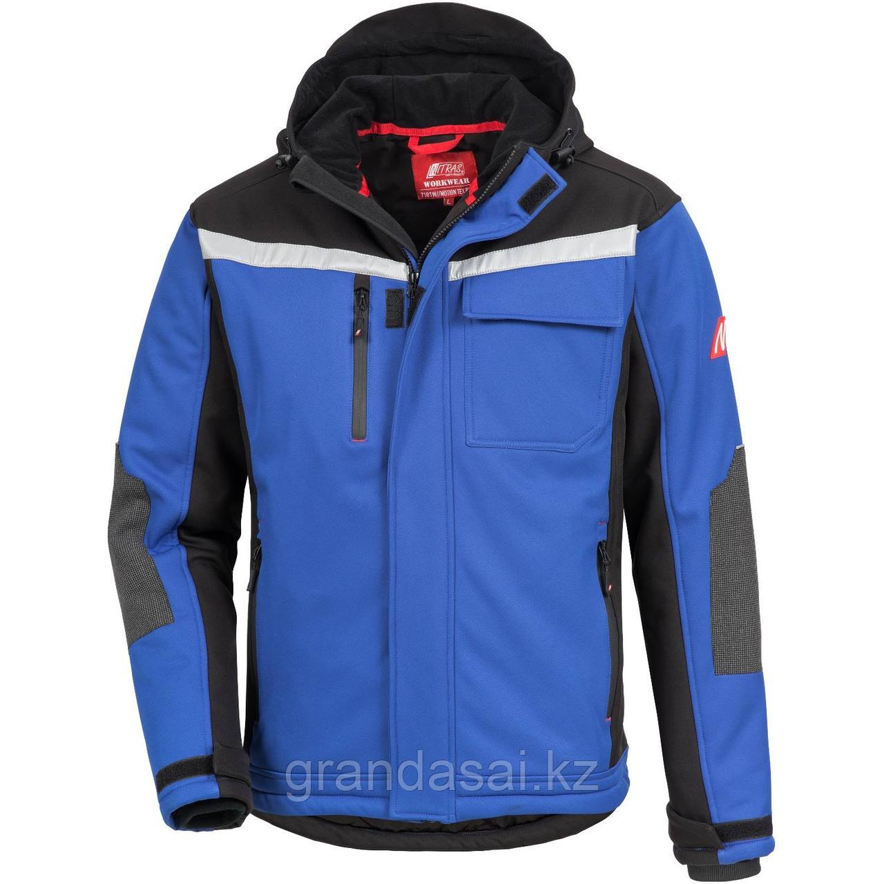 NITRAS 7181W, зимняя мягкая куртка, цвет синий / черный
