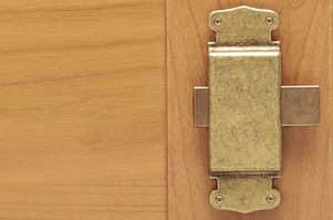 Замок накладной , отделка бронза античная