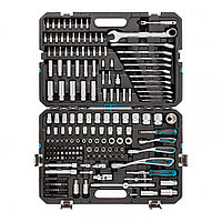 Набор инструментов 216 предметов, 120 зубьев, CrV 1/2", 3/8", 1/4"// Gross
