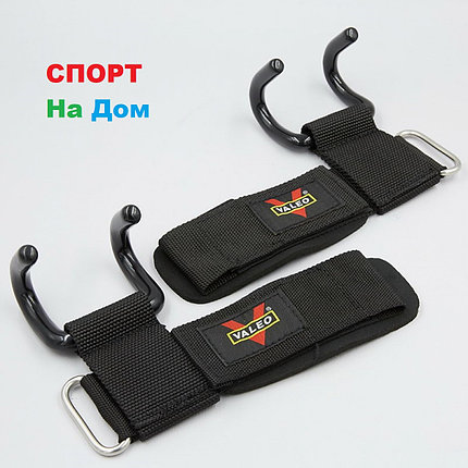 Крюки на руки для турника и становой тяги штанги Valeo, фото 2