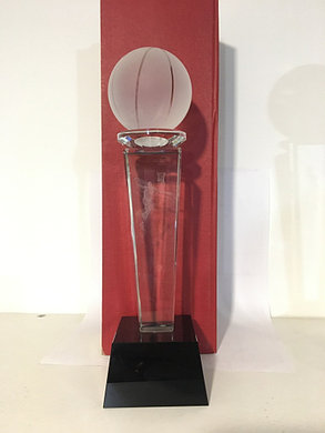 Кубок стекло с 3 D голограммой "Лучшему баскетболисту" 1 место, фото 2