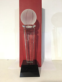 Кубок стекло с 3D голограммой "Лучшему баскетболисту" 2 место