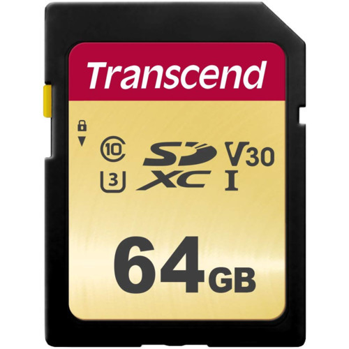 Transcend SDXC/SDHC 500S флеш (flash) карты (TS64GSDC500S) - фото 1 - id-p68732569