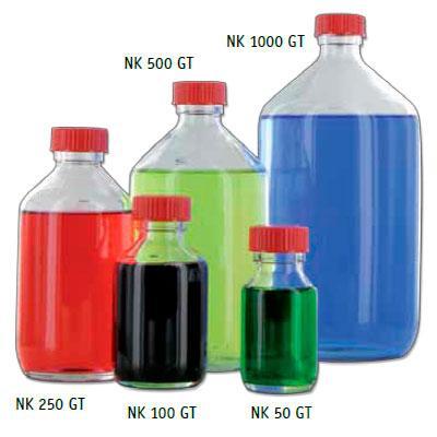 Бутыль для проб Behr NK 50 GT, 50 мл, узкое горло, бесцветное стекло, крышка PP, 10 шт/упак - фото 1 - id-p68733328