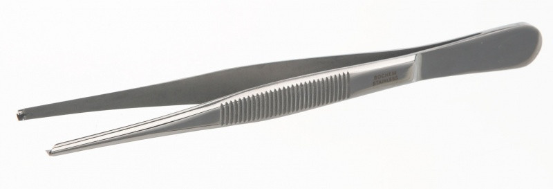 Пинцет Bochem с зубцом (хирургический) из хромированной стали, длина 115 мм - фото 1 - id-p68734491
