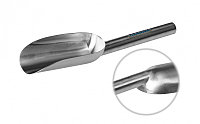 Совок Bochem с приваренной ручкой, 1000 мл, длина 390 мм, ширина 120 мм, нержавеющая сталь