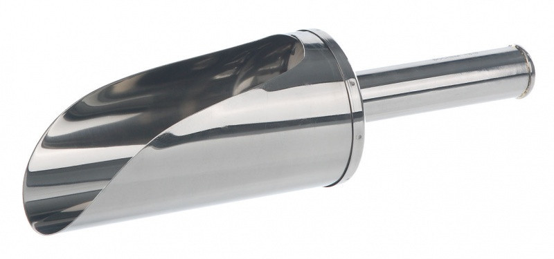 Совок Bochem с ручкой, 450 мл, длина 250 мм, ширина 75 мм, нержавеющая сталь - фото 1 - id-p68734867