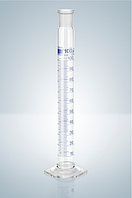 Цилиндр мерный Hirschmann 25 : 0,5 мл класс A, синяя градуировка, с пластиковой пробкой
