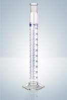 Цилиндр мерный Hirschmann 250 : 2,0 мл класс A, синяя градуировка, со стеклянной пробкой