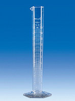 Цилиндр мерный VITLAB, 1000 мл, класс B, высокий, рельефная шкала, SAN