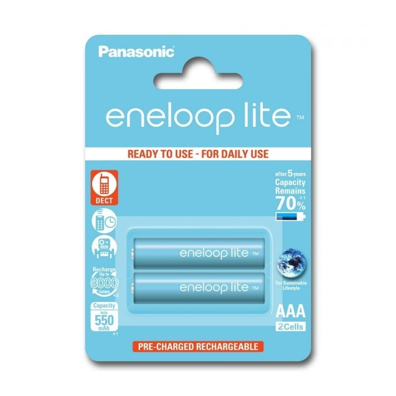 Аккумулятор Panasonic Eneloop Lite AAA BK-4LCCE/2BE для радиотелефонов - фото 1 - id-p68800449