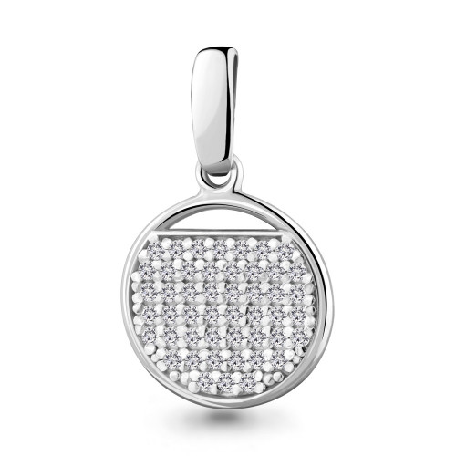 Серебряная подвеска с фианитом Aquamarine 24165А