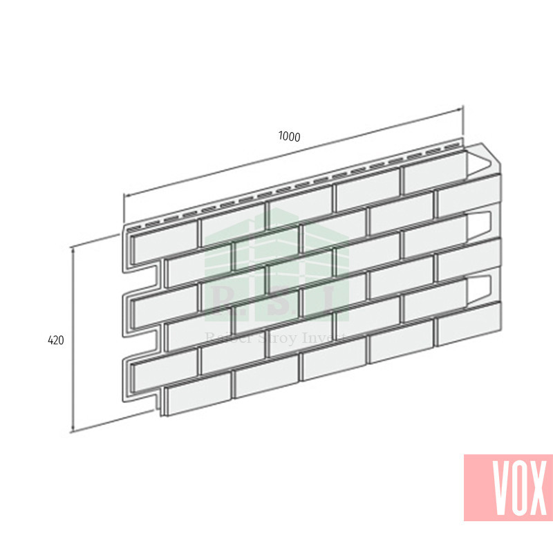 Фасадная панель VOX Solid Brick Dorset (терракотовый кирпич) - фото 3 - id-p68844462