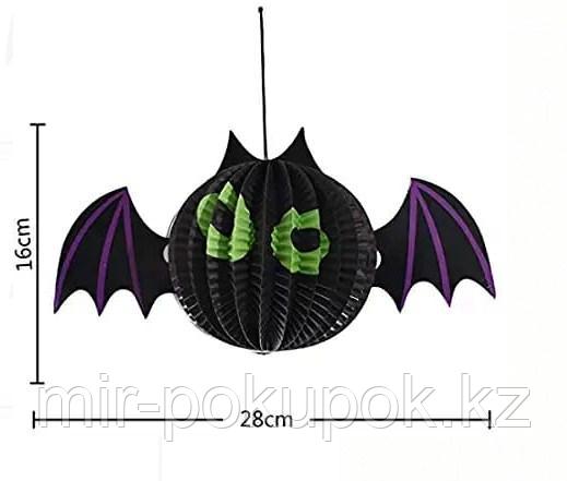 Бумажная подвеска на Хэллоуин (паук, ведьма,. тыква, летучая мышь, призрак) - фото 5 - id-p68375028