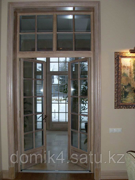 Двери деревянные остекленные - фото 1 - id-p68845112