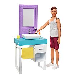 Кукла Кен в ванной Barbie FYK53