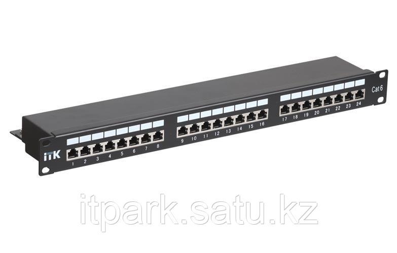 PP24-1UC6S-D05 ITK 1U патч-панель кат.6 STP, 24 порта (Dual), с кабельным органайзером - фото 1 - id-p68856179