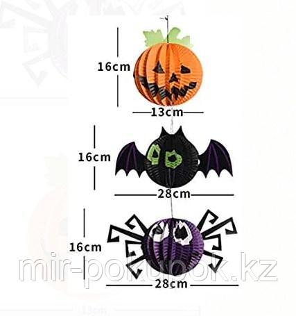 Бумажная подвеска на Хэллоуин (паук, ведьма,. тыква, летучая мышь, призрак) - фото 8 - id-p68375028