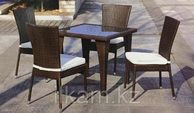 Стол и стулья из искусственного ротанга, фото 2