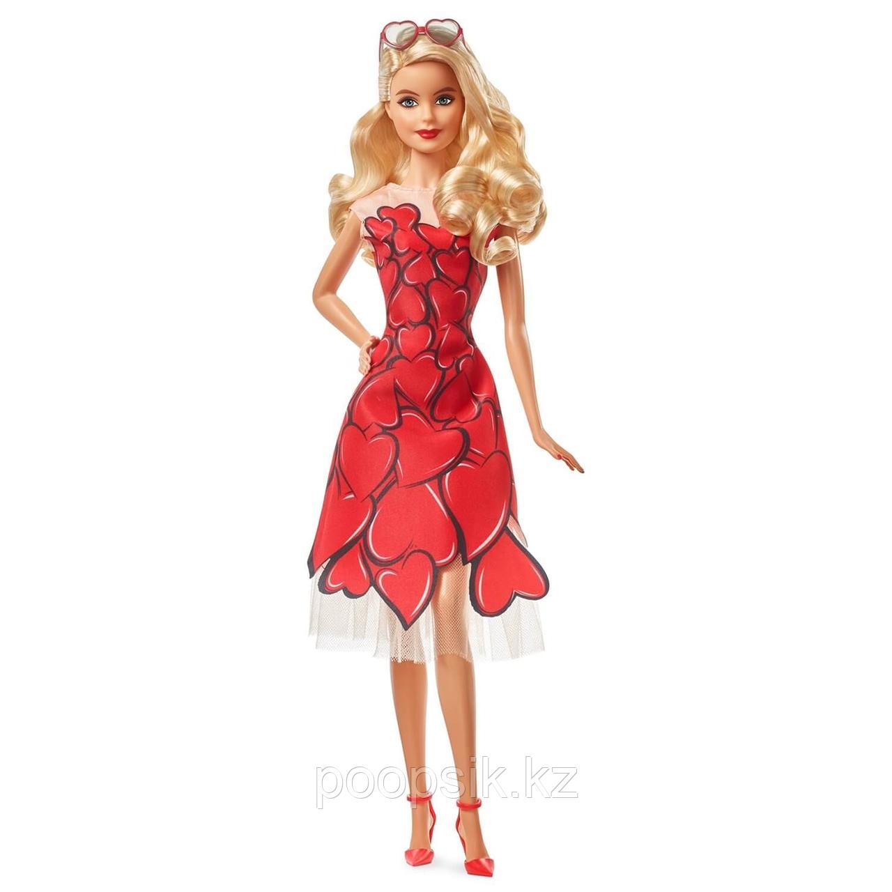 Кукла Barbie в красном платье коллекционная FXC74 - фото 1 - id-p68897519