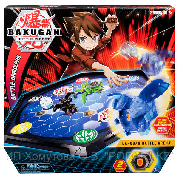 Bakugan 6045142 Бакуган игровой набор с ареной и фигуркой-трансформером
