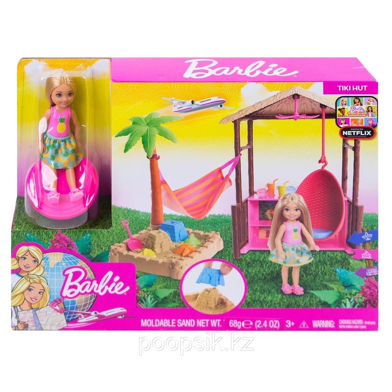 Набор игровой Barbie Челси в хижине Тики FWV24 - фото 2 - id-p68902029