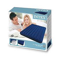Двуспальный надувной матрас Intex 68759 Синий (Габариты: 203 х 152 х 22 см), фото 3
