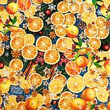 Бумага упаковочная глянцевая «Пряные мандарины», 70 × 100 см, фото 2