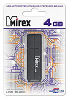 USB флэш-накопитель Mirex LINE BLACK  4GB