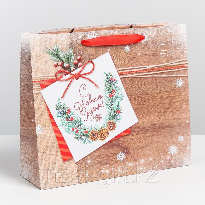 Пакет ламинированный горизонтальный «Новогоднее пожелание», ML 8 × 27 × 23 см - фото 1 - id-p68919921