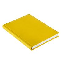 Ежедневник недатированный А5+, 136 листов Velvet, искусственная кожа, жёлтый