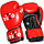 Боксерские перчатки VELO  ( натуральная кожа ) со знаком AIBA цвет красный ,синий 12,14,16 oz, фото 2