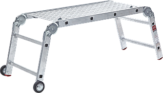 Рабочие подмости 3+6+3 ПРОФ со съемной металлической площадкой