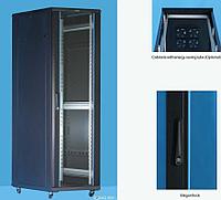 Шкаф серверный 19 42U, 800*1000*2055 черный (перф., 2 верт.орг., блок вентиляторов, крепеж) Server case Toten GD8042.9201