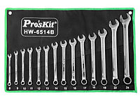Pro'sKit HW-6514B Набор комбинированных ключей, 14 шт, 8-24 мм