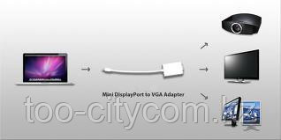 Mini DisplayPort қосқышынан VGA қосқышына ноутбуктерге арналған адаптер (адаптер). Конвертер. Арт.1061 - фото 5 - id-p834576