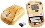 Беспроводная бамбуковая клавиатура + мышь, деревянная клавиатура из цельного бамбука, классическая Арт.1692 - фото 4