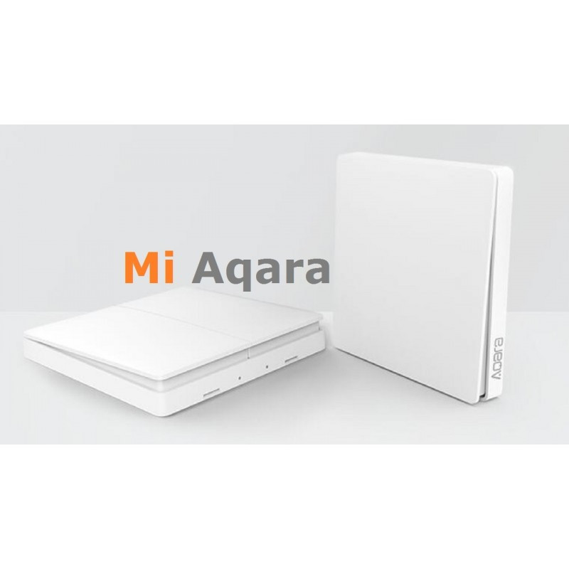 Беспроводной настенный выключатель света Xiaomi Mi Aqara Smart Light Switch dual, двойной, ZigBee. Арт.5270 - фото 4 - id-p45412306
