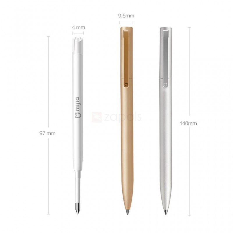 Гелевая ручка в золотистом корпусе, черная паста Xiaomi Mi Gel Pen Metal, Gold. Оригинал. Арт.5479 - фото 3 - id-p48486116