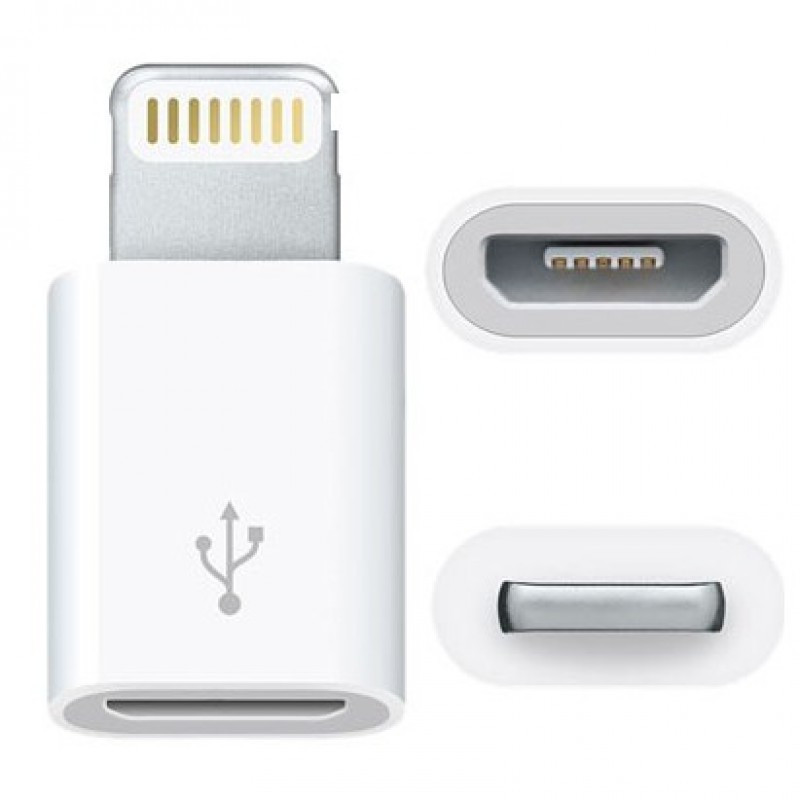 Адаптер Lightning 8-pin to Micro USB. Конвертер. Арт.4285 - фото 2 - id-p65991723