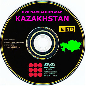 GEN-5 DVD NAVIGATION MAP of KAZAKHSTAN (AISIN) LEXUS LS460 2005-2008