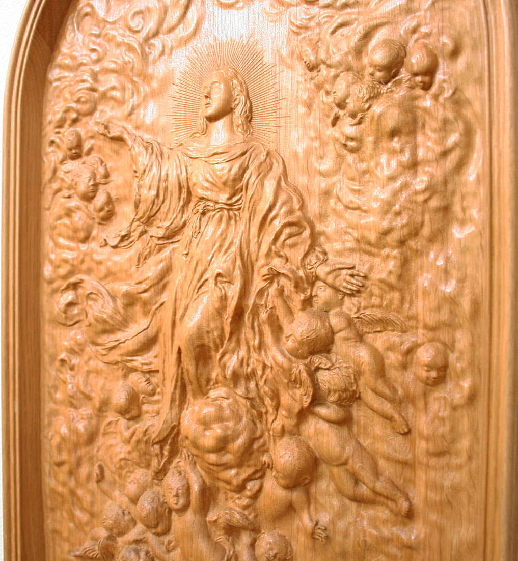 Объемная картина из дерева Вознесение Девы Марии - фото 2 - id-p68954568