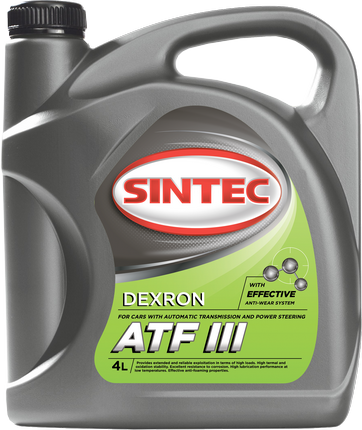 Трансмиссионное масло SINTEC ATF Dexron III