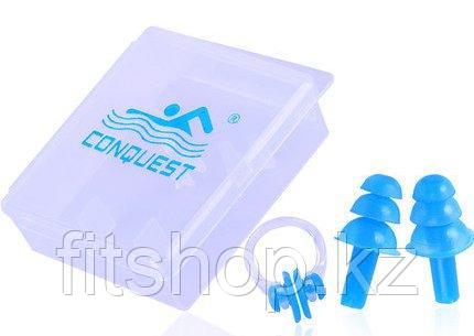 Беруши для бассейна в комплекте с зажимом для носа