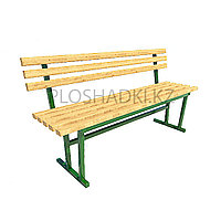 Лавочка дерево металл
