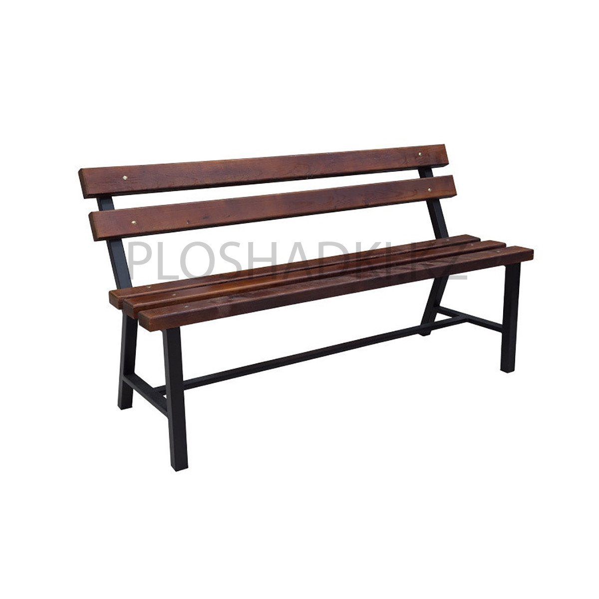 Скамья уличная со спинкой, фото 1