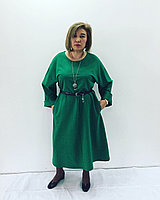 Дизайнерское  зеленое платье