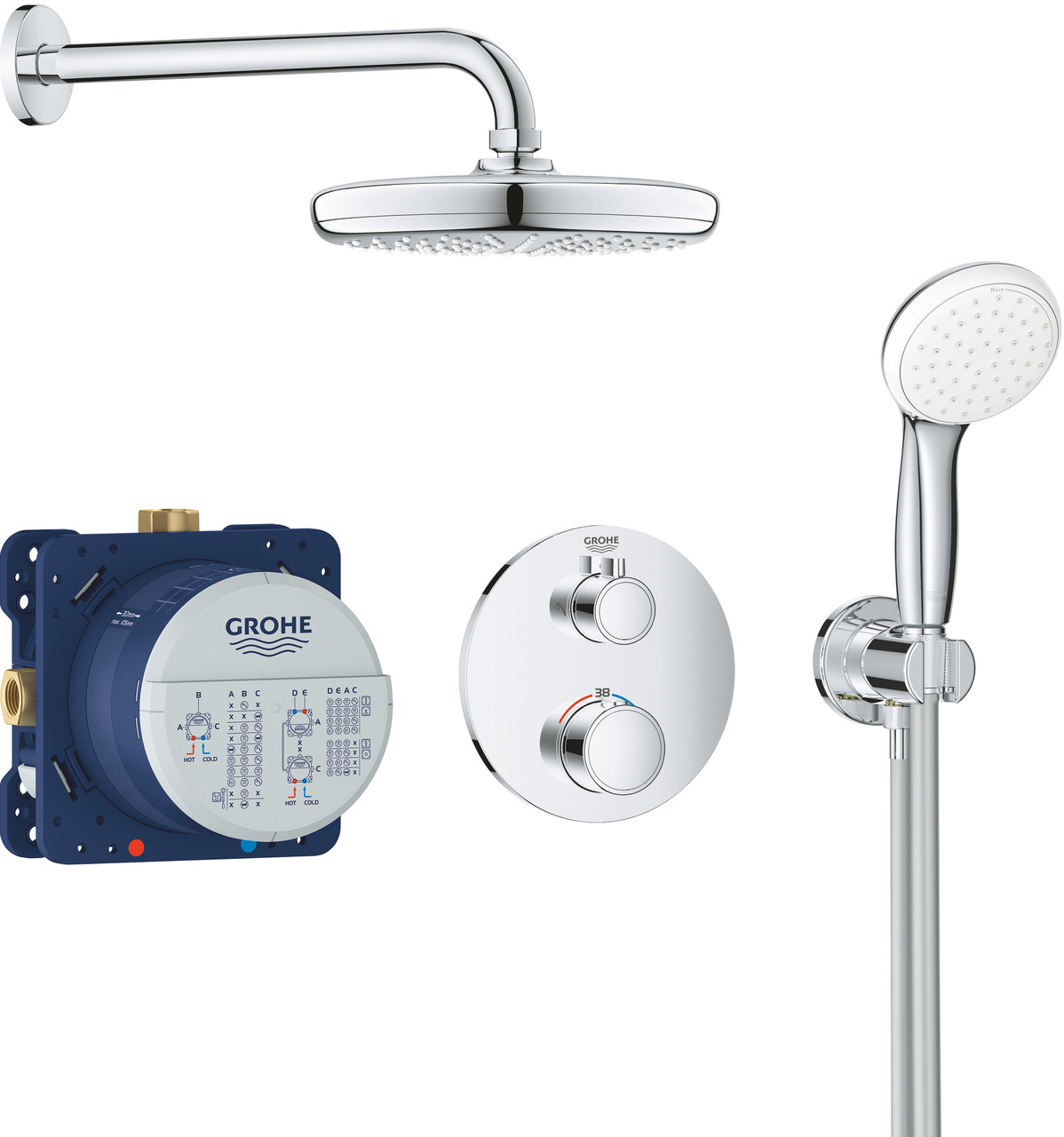 Grohe Душевая система Grohtherm (34727000) - фото 1 - id-p68983223