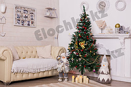 НОВОГОДНЯЯ ЁЛОЧКА 150СМ. С ЯГОДАМИ, СНЕГОМ И ШИШКАМИ