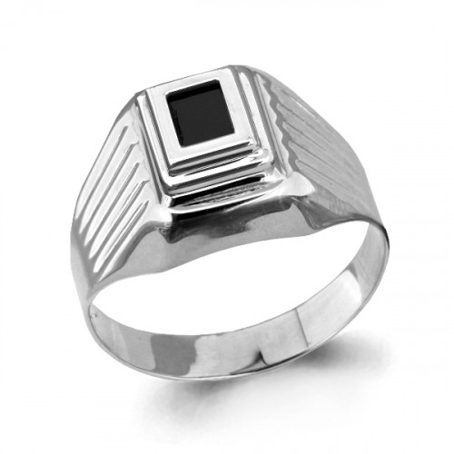 Кольцо из серебра с фианитом Aquamarine 62118